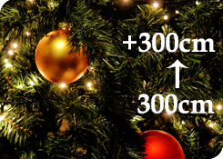 Grote kunstkerstbomen +300cm