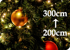 Kunstkerstbomen 2 tot 3 meter