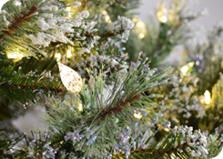 Kunstkerstbomen met verlichting