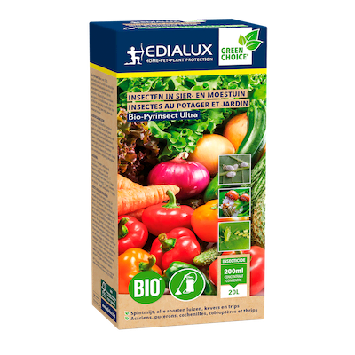 Insecten in moestuin en op sierplanten | Edialux Bio Pyrinsect Ultra 200ml