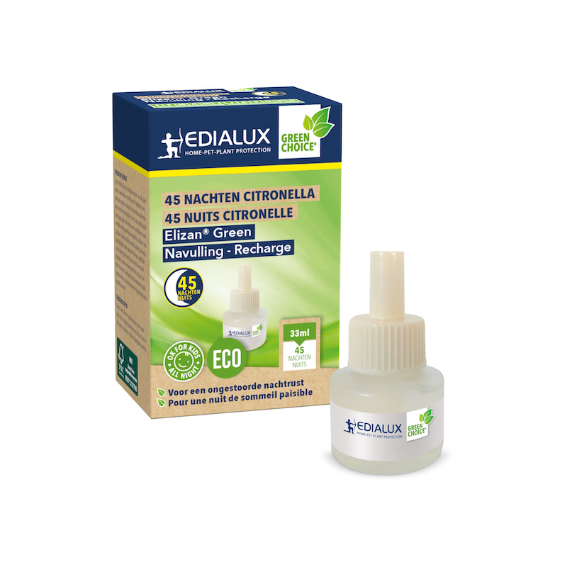 Edialux navulling Elizan Green 45 nachten Citronella (1x33 ml)