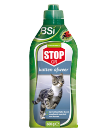 Middel tegen katten in de tuin BSI Stop GR 600g