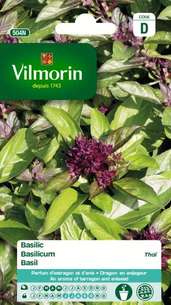 Vilmorin zaden Basilicum Thai