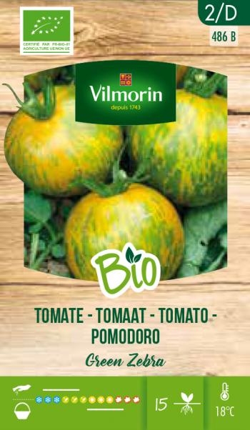 Bio Tomaten zaden Green Zebra 0.15g