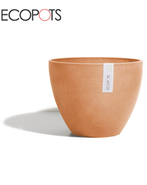 ECOPOTS Antwerp Ronde bloempot binnen / buiten Terracotta 50x39cm