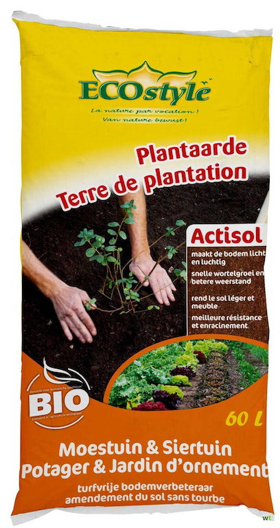 Bodemverbeteraar fruitbomen en haagplanten Actisol 60L