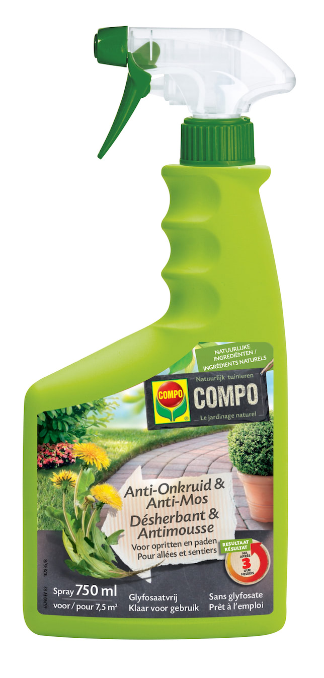 Compo Anti Onkruid en Anti Mos Spray voor opritten en paden 750ml