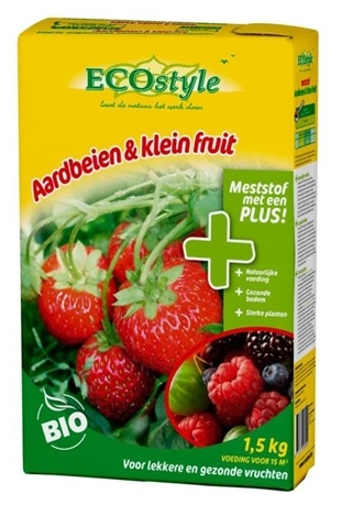 Ecostyle Mest voor Aardbeien & Klein fruit 1,5 kg