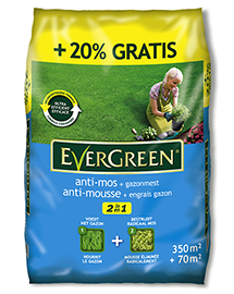 Evergreen 2 in 1 Anti-mos + Gazonmest 350 + 70m