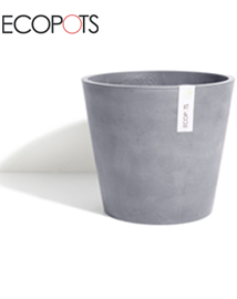 ECOPOTS Amsterdam Grote bloempot uit kunststof Bluestone 40x36cm