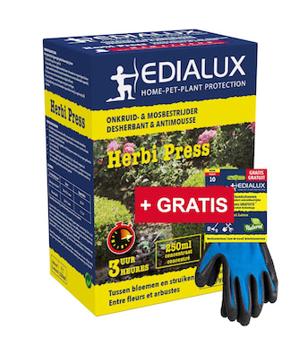 Edialux Herbi Press onkruid bestrijden tussen struiken en planten 111m²