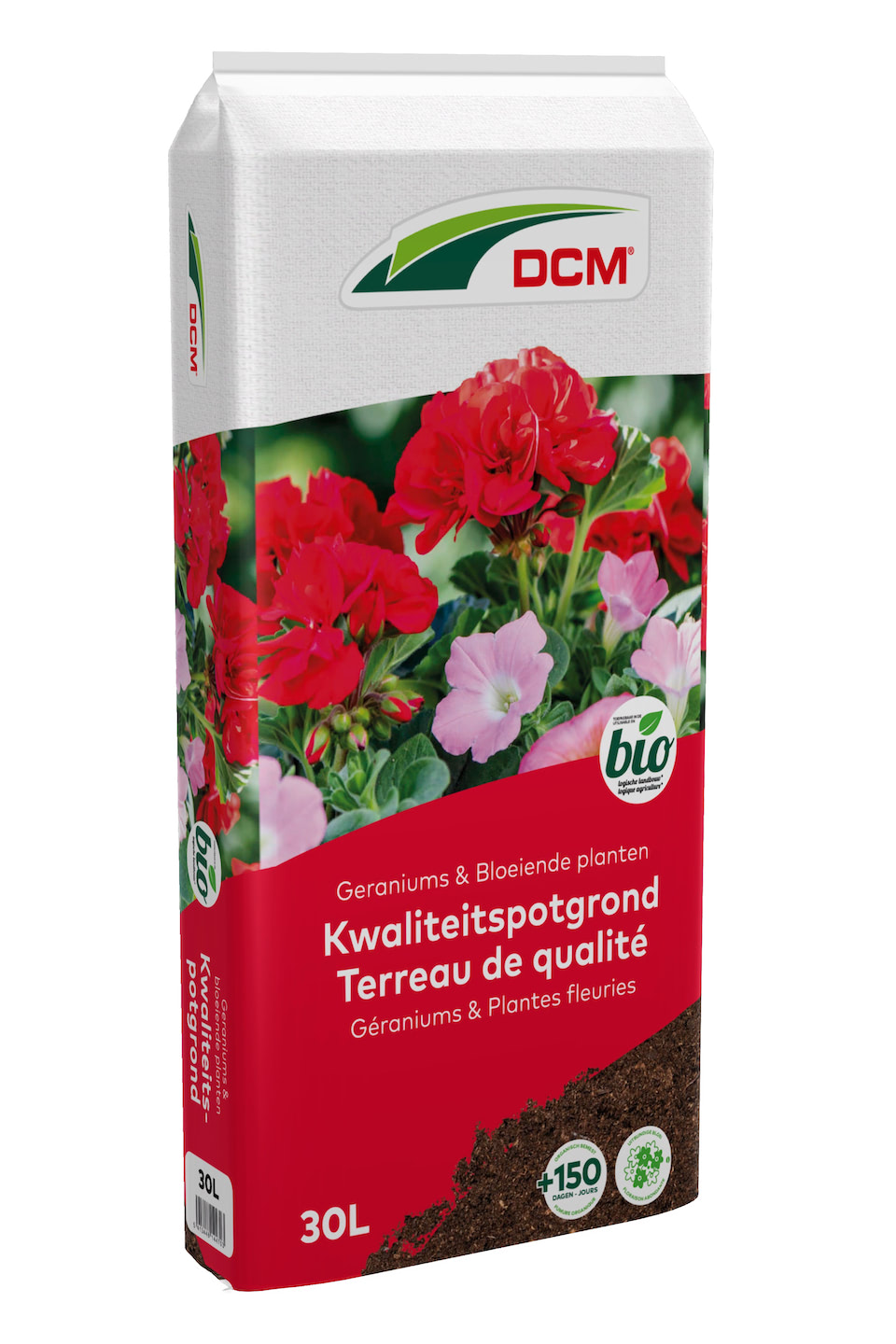 DCM Potgrond voor geraniums en bloeiende planten 30L