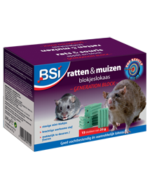 Sterk rattengif en muizengif in weersbestendige blokken 300g
