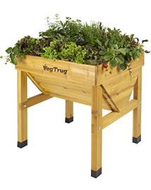 Verhoogde moestuinbak Vegtrug mini uit tropisch hardhout
