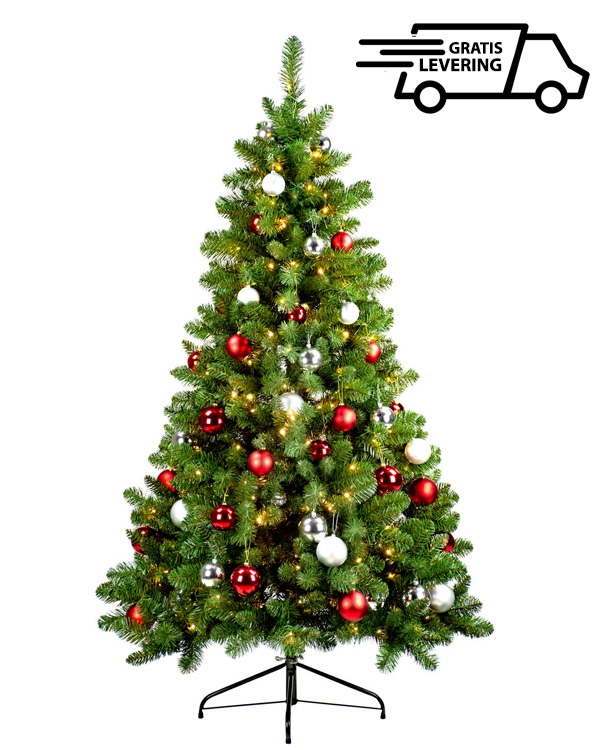 Versierde kunstkerstboom Allin L 180 cm 