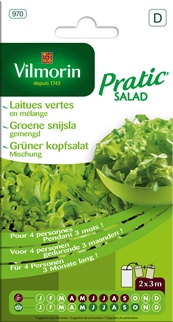 Vilmorin Zaden Pratic Salad Groene snijsla