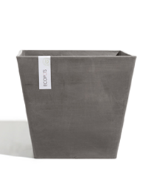 ECOPOTS Rotterdam vierkante bloempot Taupe 40cm