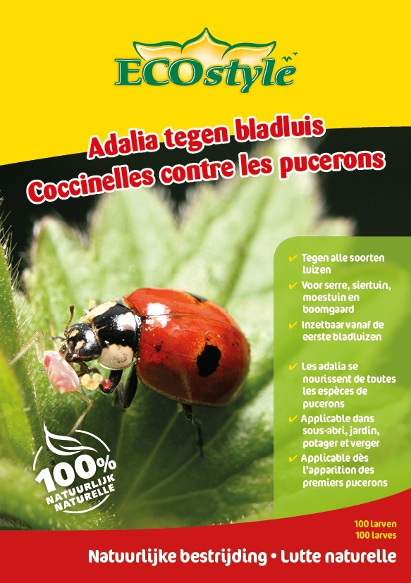Ecostyle Lieveheersbeestjes larven 100 stuks
