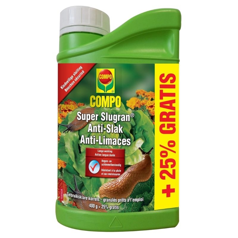 Compo Slugran Slakkenkorrels 400g + 25%