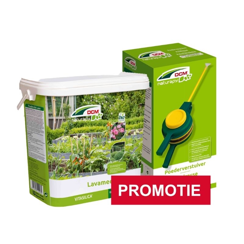 DCM poederverstuiver + lavameel 13 kg 