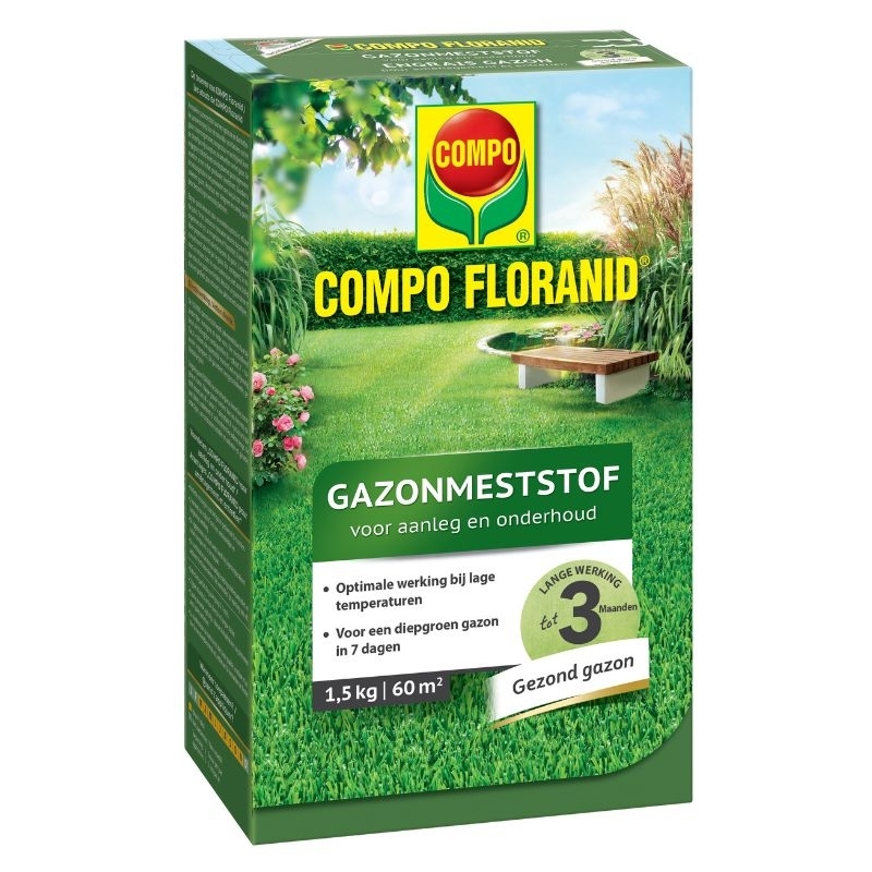 COMPO Floranid Gazonmeststof Aanleg & onderhoud 60m
