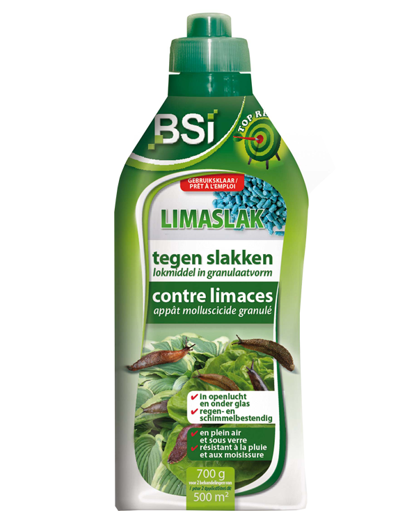 Slakken in moestuin bestrijden met slakkenkorrels Limaslak 700g