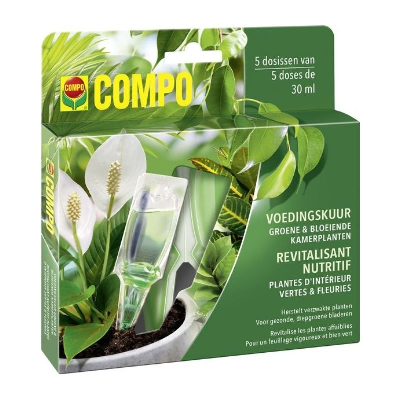 Compo Voedingskuur Kamerplanten 5x30ml