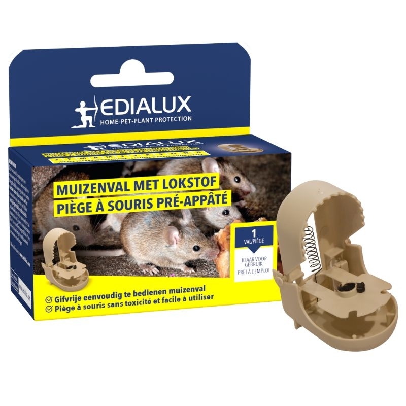 Edialux muizenval met lokstof | 100% gifvrij