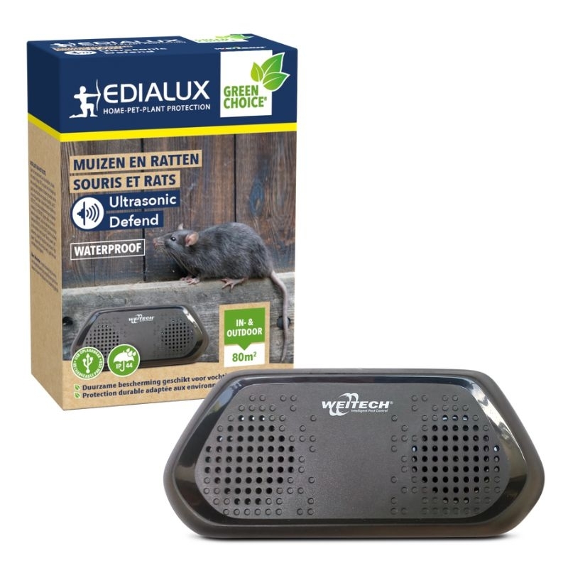 Verjaag muizen en ratten met Ultrasonic Defend - 1 stuk