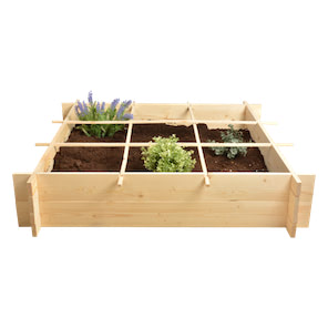 Vierkante meter moestuin hout 