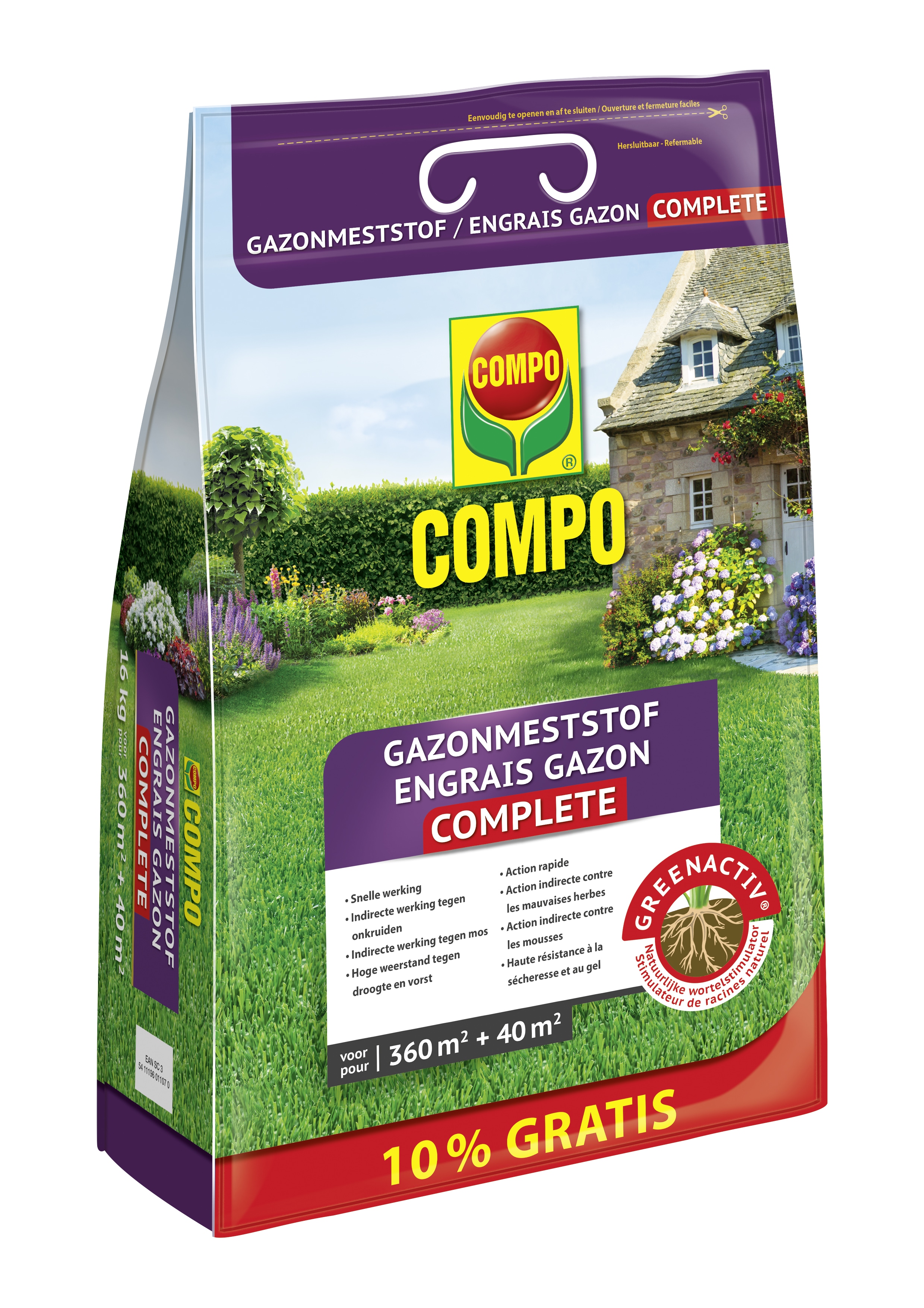 Compo gazonmeststof Complete 400m²