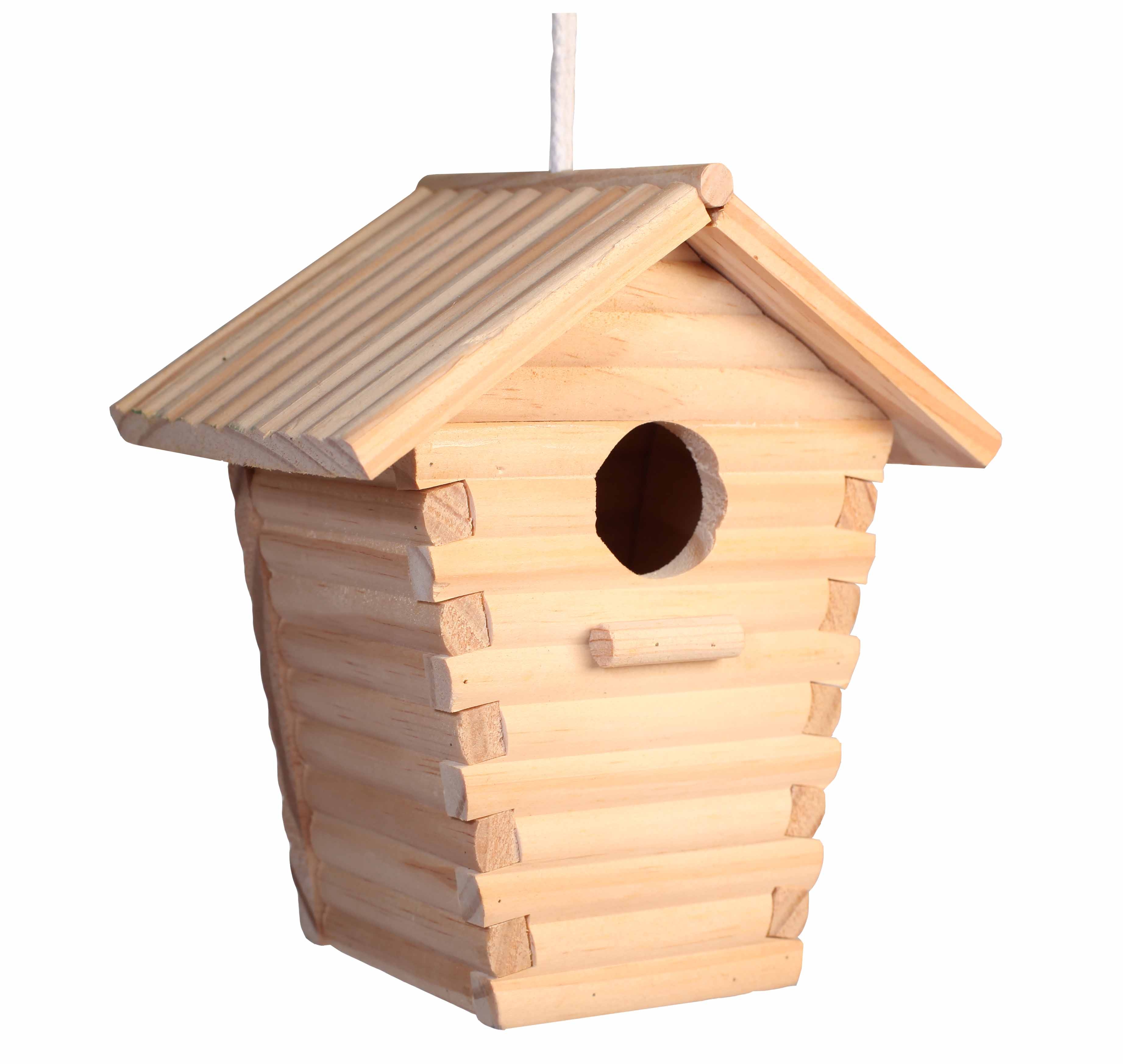 Houten vogelhuisje 22 cm