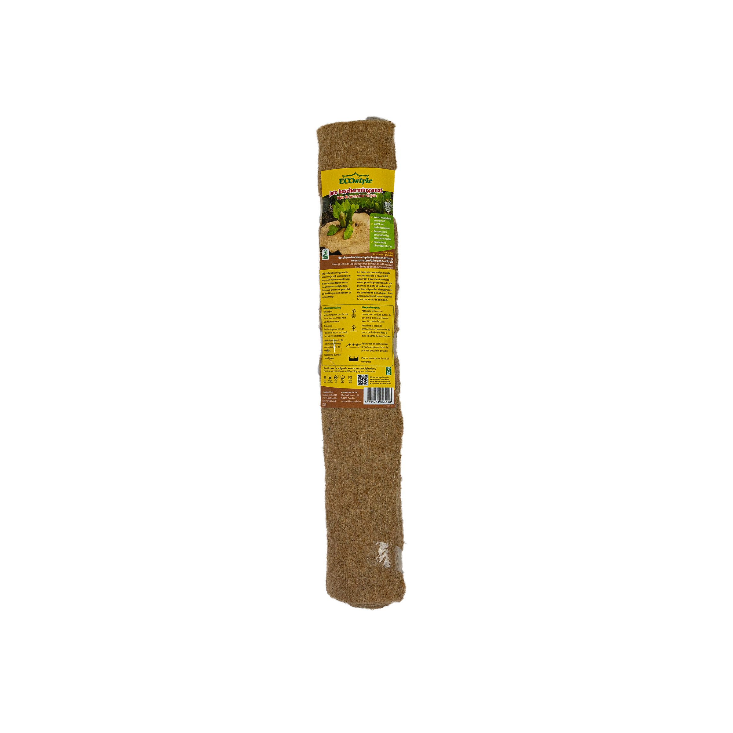 ECOstyle Jute beschermingsmat lichtbruin (50cm x 150cm) – natuurlijke bescherming voor je tuin 🌿