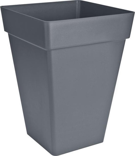 Elho Loft Urban Vierkant Hoog 37 cm Antraciet