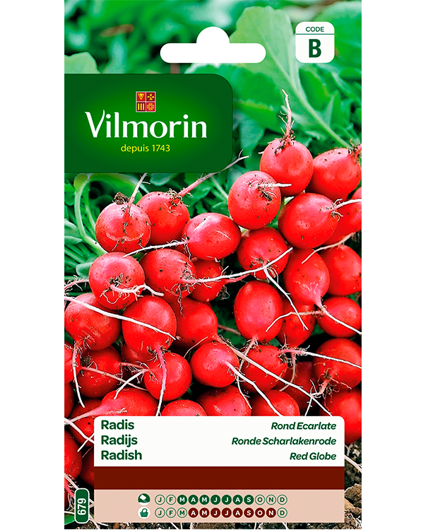 Vilmorin Zaden Radijs Ronde Scharlakenrode 10g