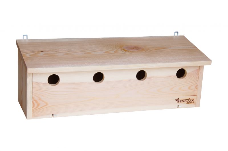 Huismus | Nestkast voor huismussen met 4 kamers 🐦