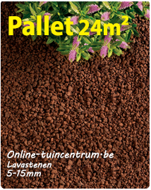 Lavakorrels als bodembedekker 5/15mm 24m²