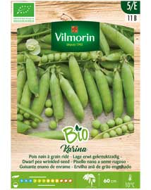 Bio groenten zaden Erwten Karina 350st