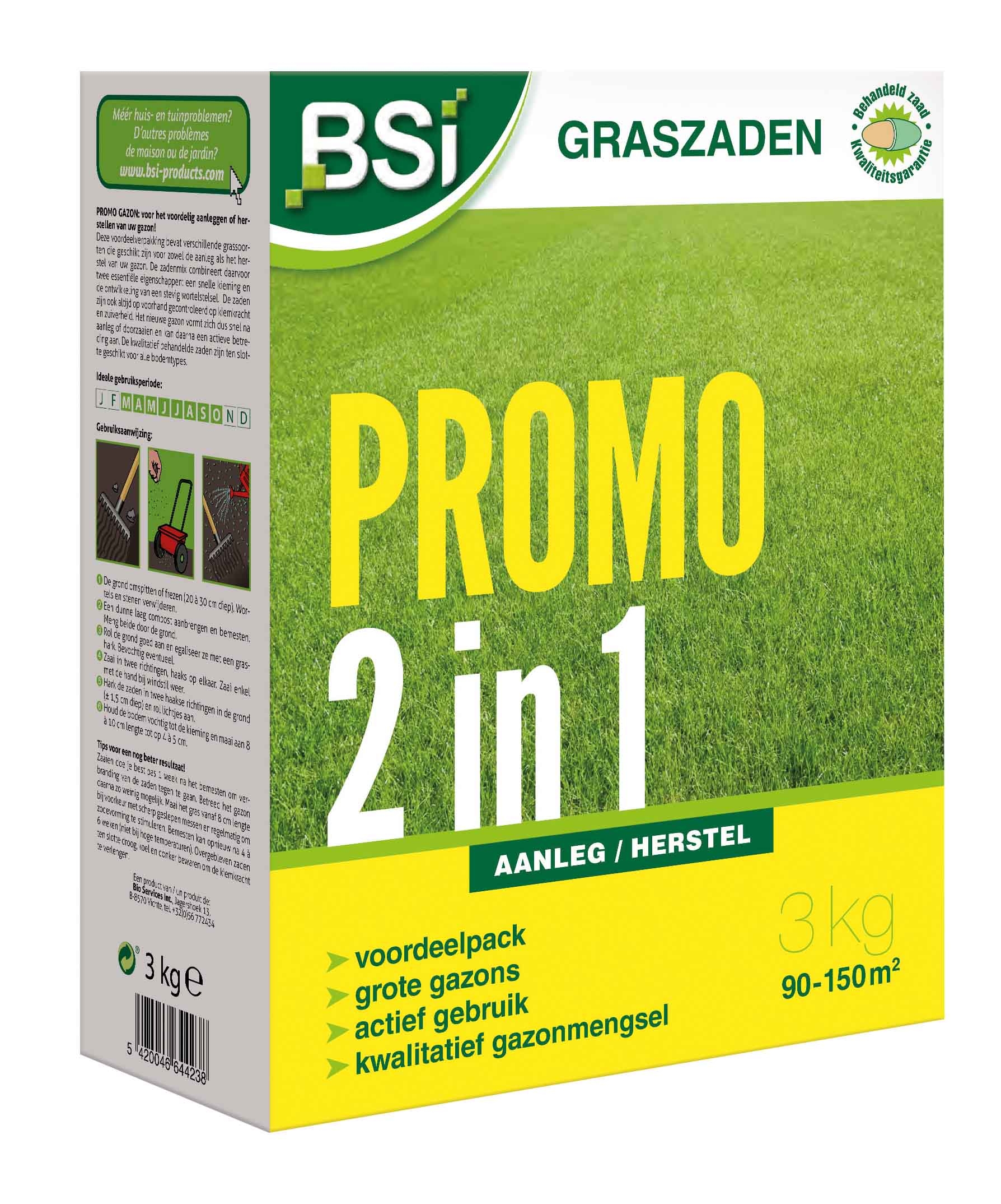 Graszaad aanleg en herstel 2 in 1 promo 150 m²