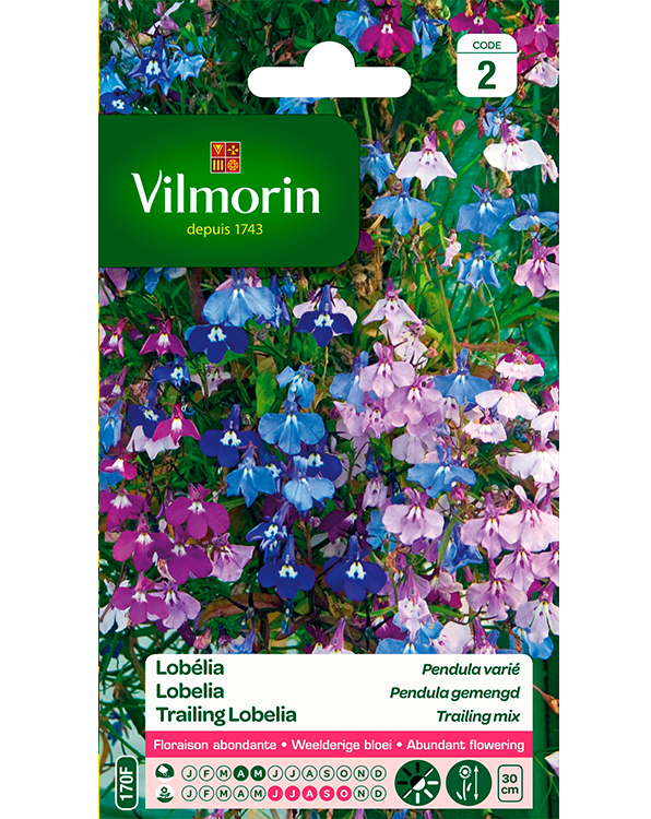 Bloemzaden Lobelia pendula gemengd 0,3g