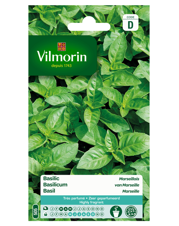 Vilmorin Zaden Basilicum van Marseille