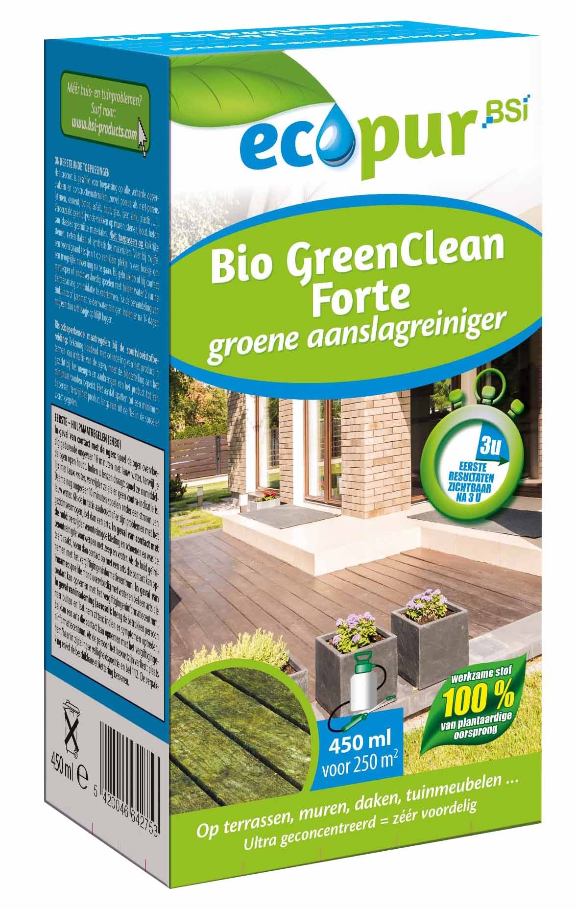 Ecologische groenreiniger GreenClean Forte 250m²