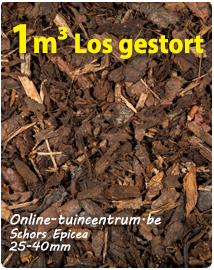 Belgische dennenschors Epicea 25-40 mm los gestort ENm³(min.18)
