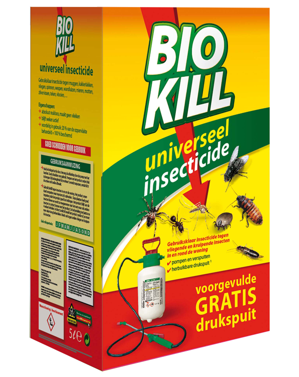 BSI Bio Kill universeel insecticide 4L + gratis drukspuit