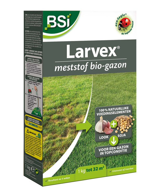 Beschadigd gazon herstellen met BSI Larvex 32m²