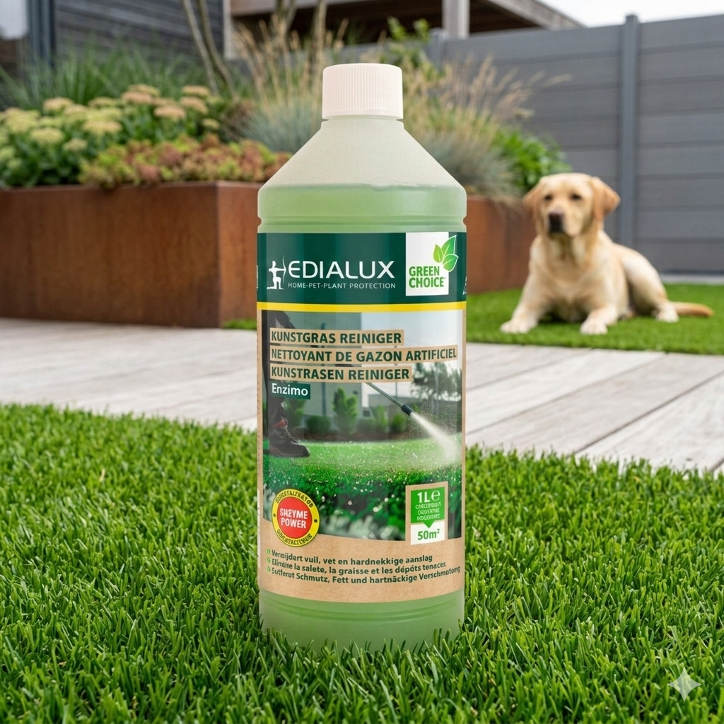 Edialux kunstgrasreiniger, voor urine🐾 en vervuild kunstgras 50m² | 1L