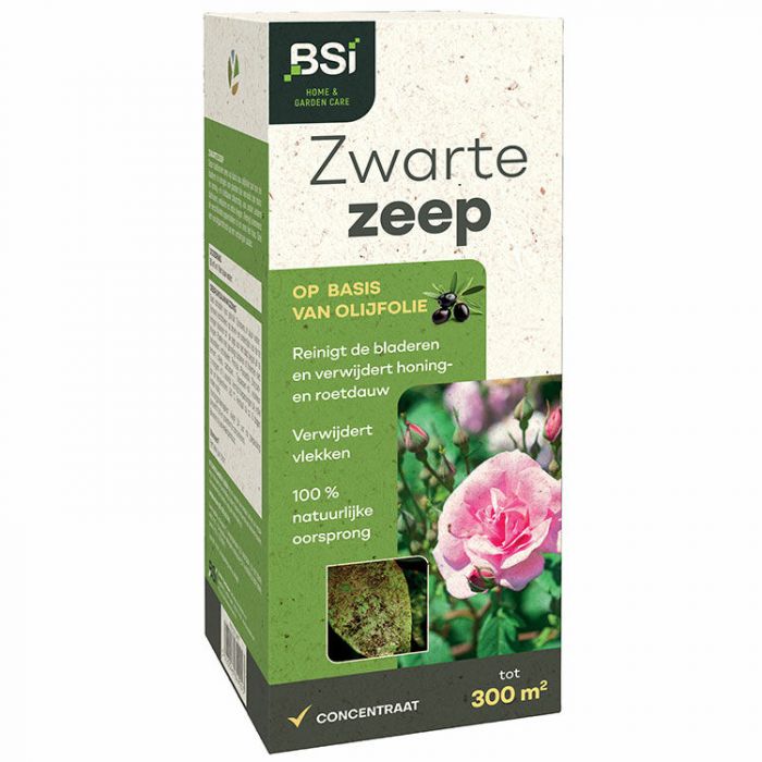 BSI zwarte zeep concentraat obv olijfolie voor planten | 300m²