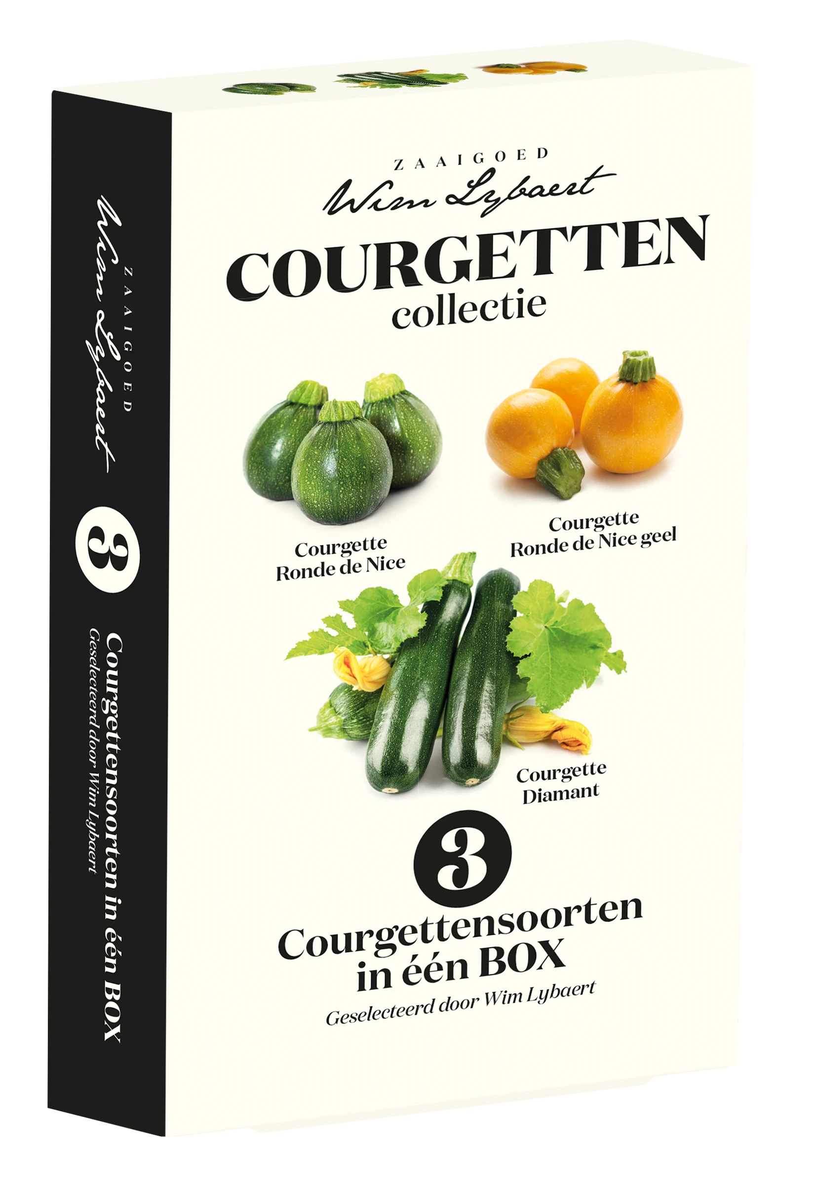 Courgetten kweken | 3 soorten in 1 BOX | Wim Lybaert zaden collectie