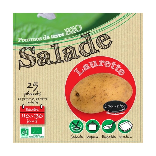 Laurette Bio Pootaardappelen | Romige Notensmaak & Veelzijdig in Gebruik | Online-tuincentrum.be Laurette biologische pootaardappelen: Veelzijdige en smakelijke aardappelen met een dunne schil, rijk aan vezels, vitamine C en kalium.