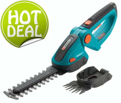 Gardena Set Li-Ion Accu Gras en Buxusschaar ComfortCut 3 in 1 met verstelbare handgreep